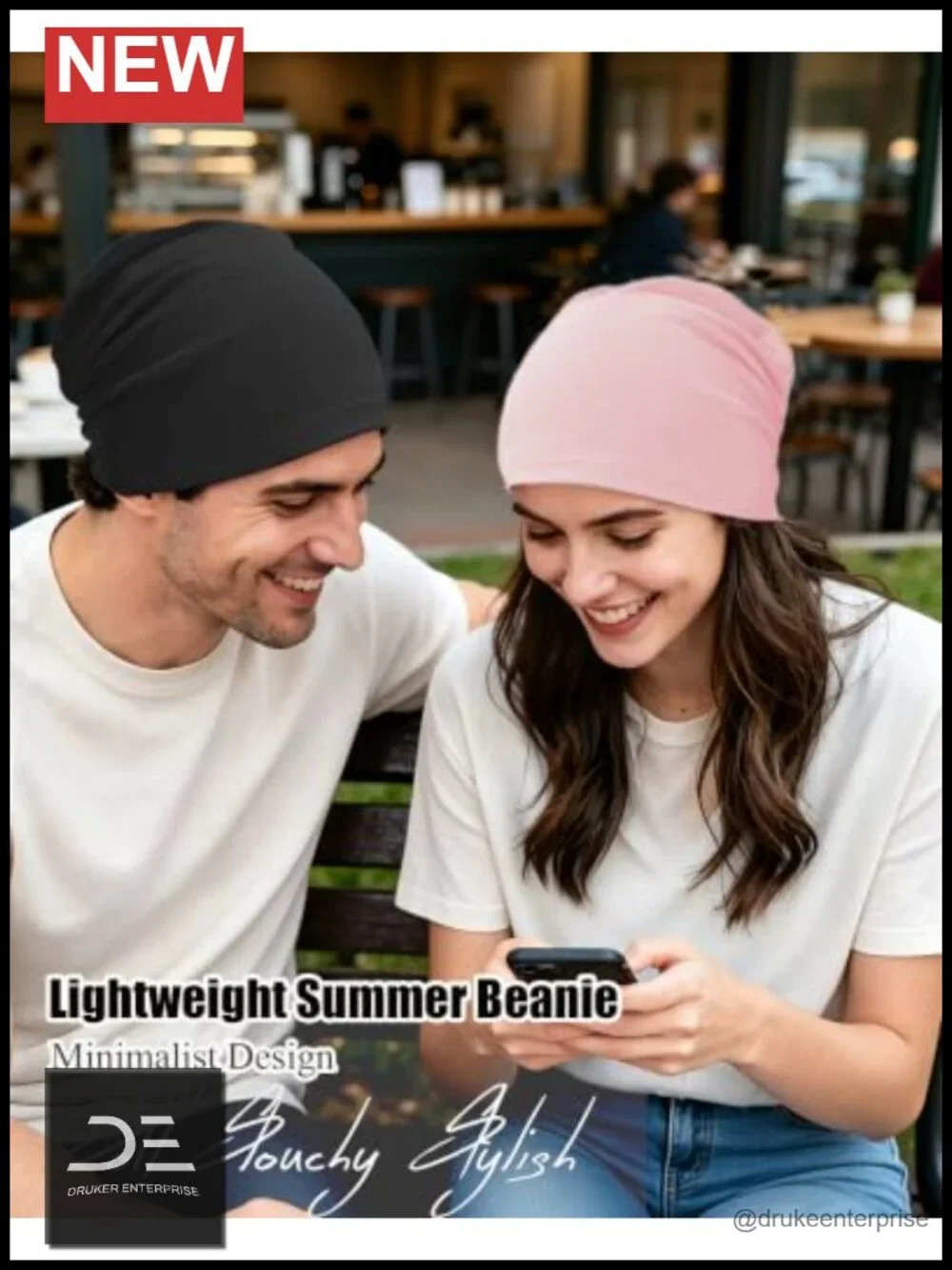 100% Cotton Slouchy Beanie Hat Women Men Lightweight Chemo Cap